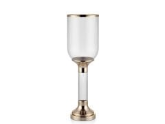 ACRYLIC CLEAR SMALL CANDLE HOLDER GOLD