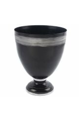 BLACK SILVER VASE 30*39CM