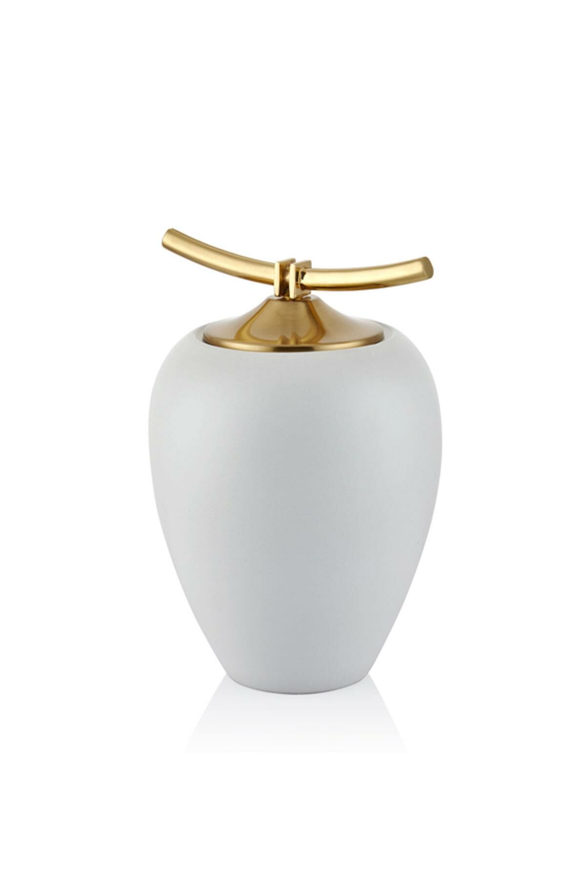 HORN WHITE GOLD BIG CUP 18x18x29 CM