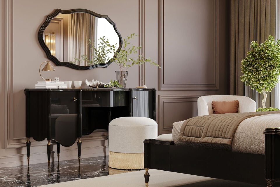 MONACO SIYAH YATAK ODASI