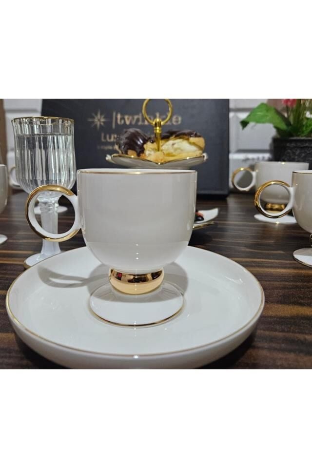 TWİNKLE LUXURY LİNE 6 KİŞİLİK KAHVE FİNCAN SET GOLD