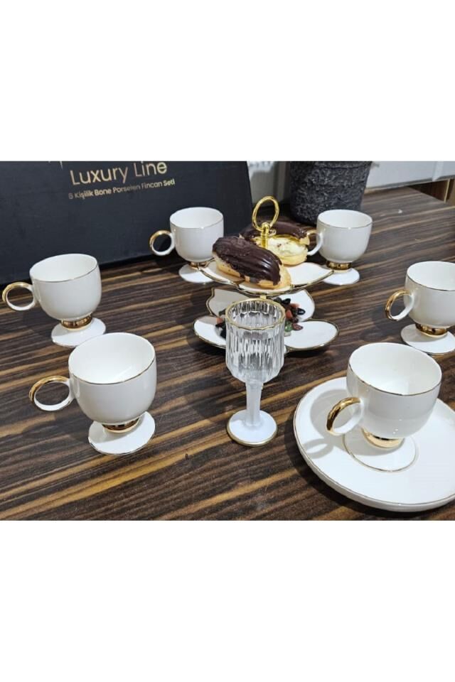 TWİNKLE LUXURY LİNE 6 KİŞİLİK KAHVE FİNCAN SET GOLD