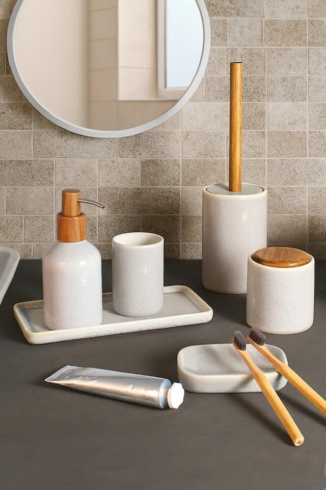 Prima Nova Elegance 6'lı Banyo Seti - Gri