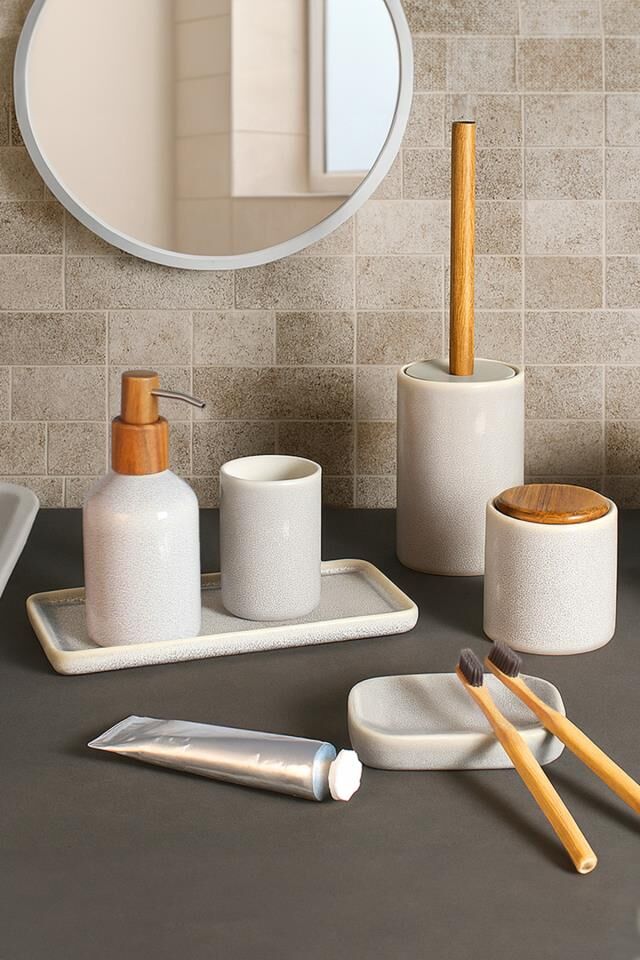 Prima Nova Elegance 6'lı Banyo Seti - Gri
