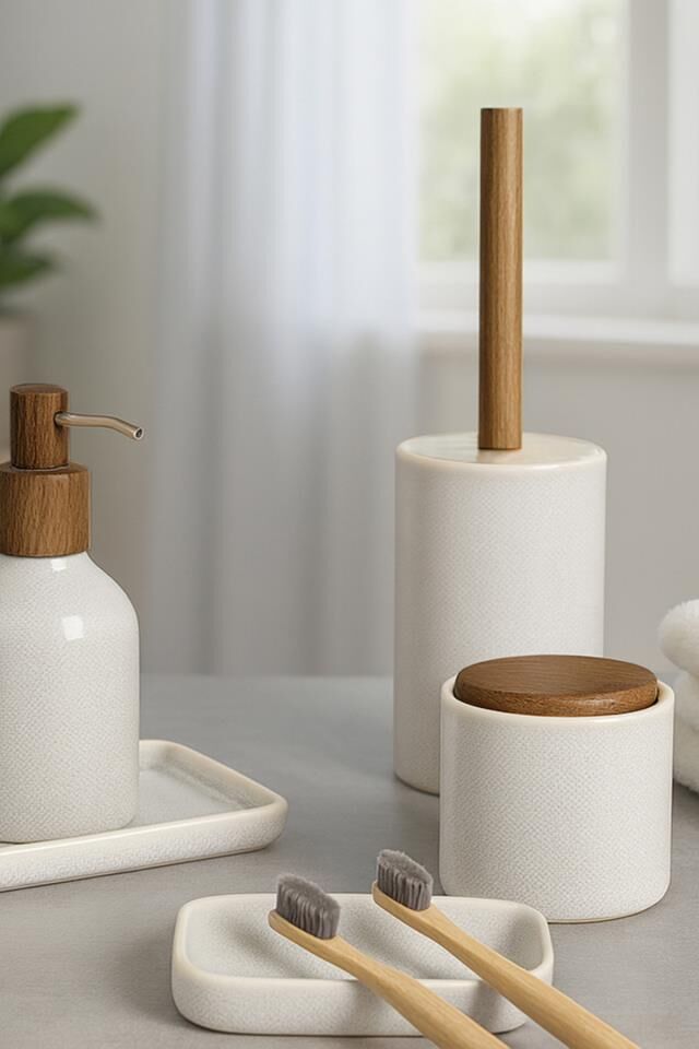 Prima Nova Elegance 6'lı Banyo Seti - Gri
