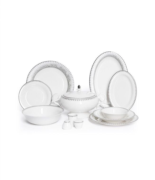Palace Collection Silver Ivy 12 Kişilik 72 Parça Yemek Takımı