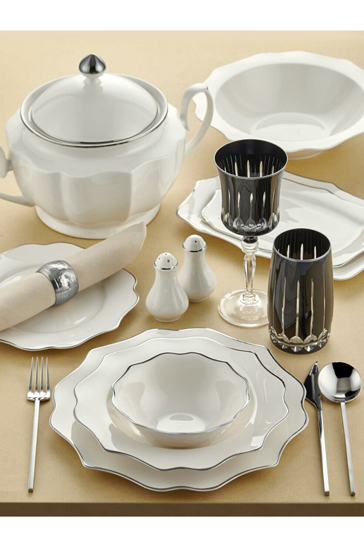 Diana Silver 60 Piece Dinnerware Set