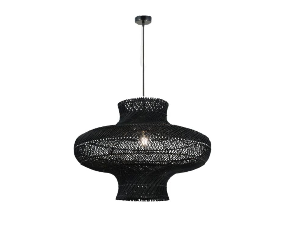 RENA 50 LİK SİYAH PATİNA BAMBOO TEKLİ SARKIT AVİZE