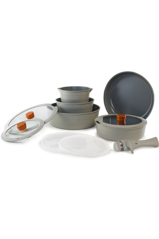 NEOFLAM MİDAS BYK SET GRİ INDUCTION 11 PRÇ