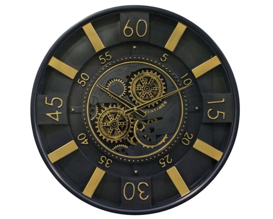 1SAS-821-GRİ MİLANO GRİ ÇARKLI SAAT (60 CM)