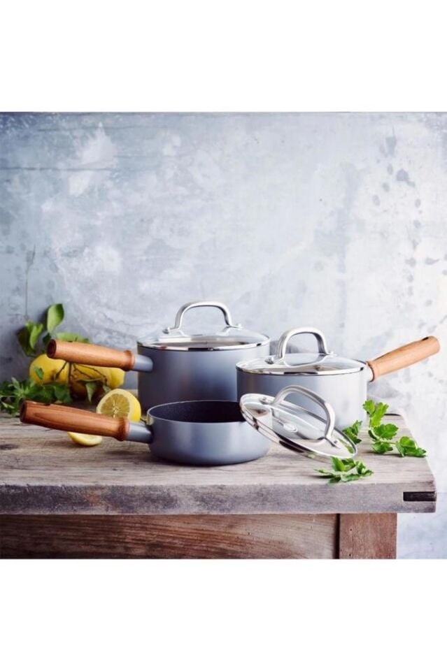 Greenpan Mayflower Pro 6 Parça Kaçerola Tencere Seti/gri