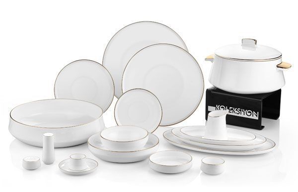 KOLEKSİYON SUFİ GOLD 132 PARÇA YEMEK TAKIMI