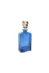 MAVİ RENKLİ CAM ŞİŞE 30 CM 800 ML