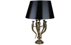 6 Ananaslı Gold Abajur 57 Cm