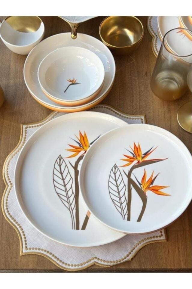 Starlice Bone China 24 Parça Yemek Takımı