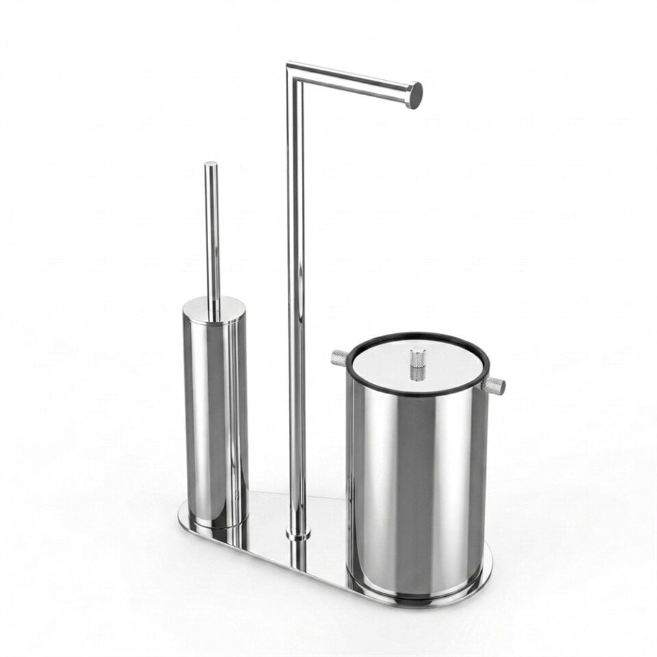 KOBOS Nova WC Set Çöp Kovası 5 L Krom