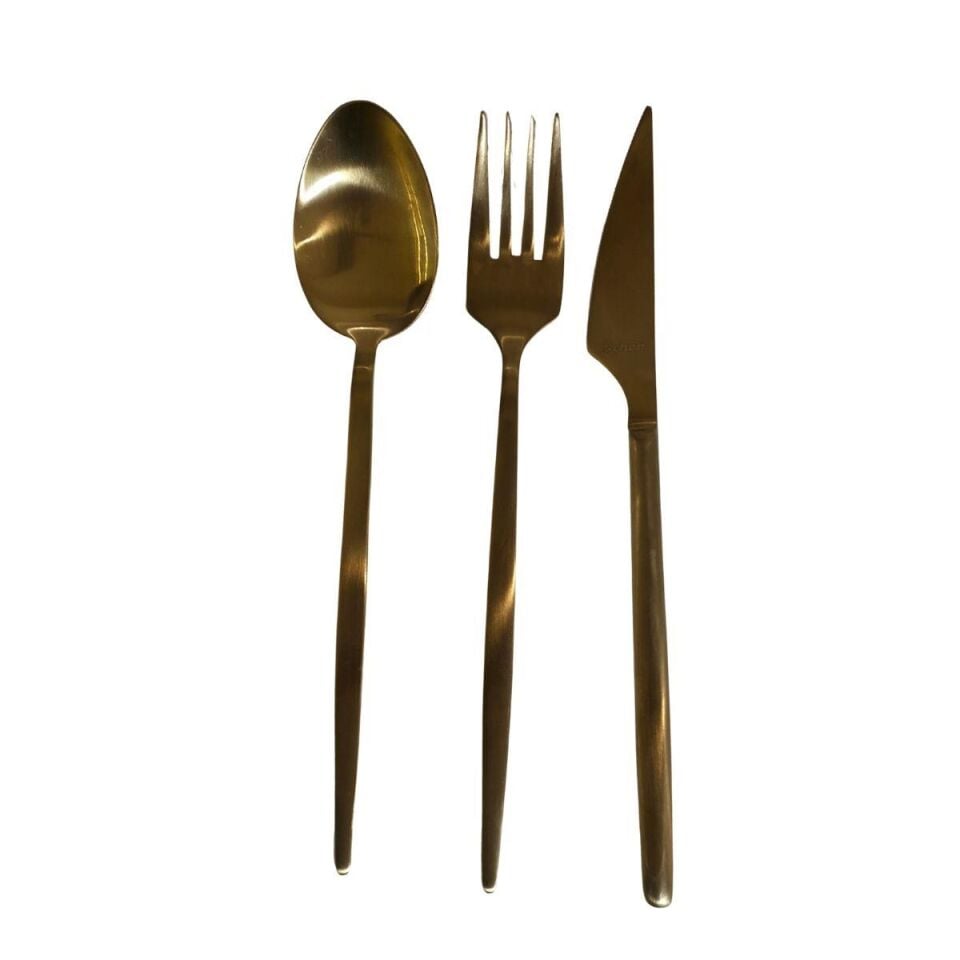 SCHÖN Dain 84 Parça Full Mat Gold ÇBK Takımı