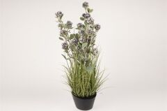 Mor Ortanca Yapay Çiçek 82cm