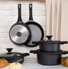 WANELLİ NATUREL BLACK 28 CM BASIK TENCERE