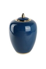 BLUE CONICAL CUP 20x20x28cm