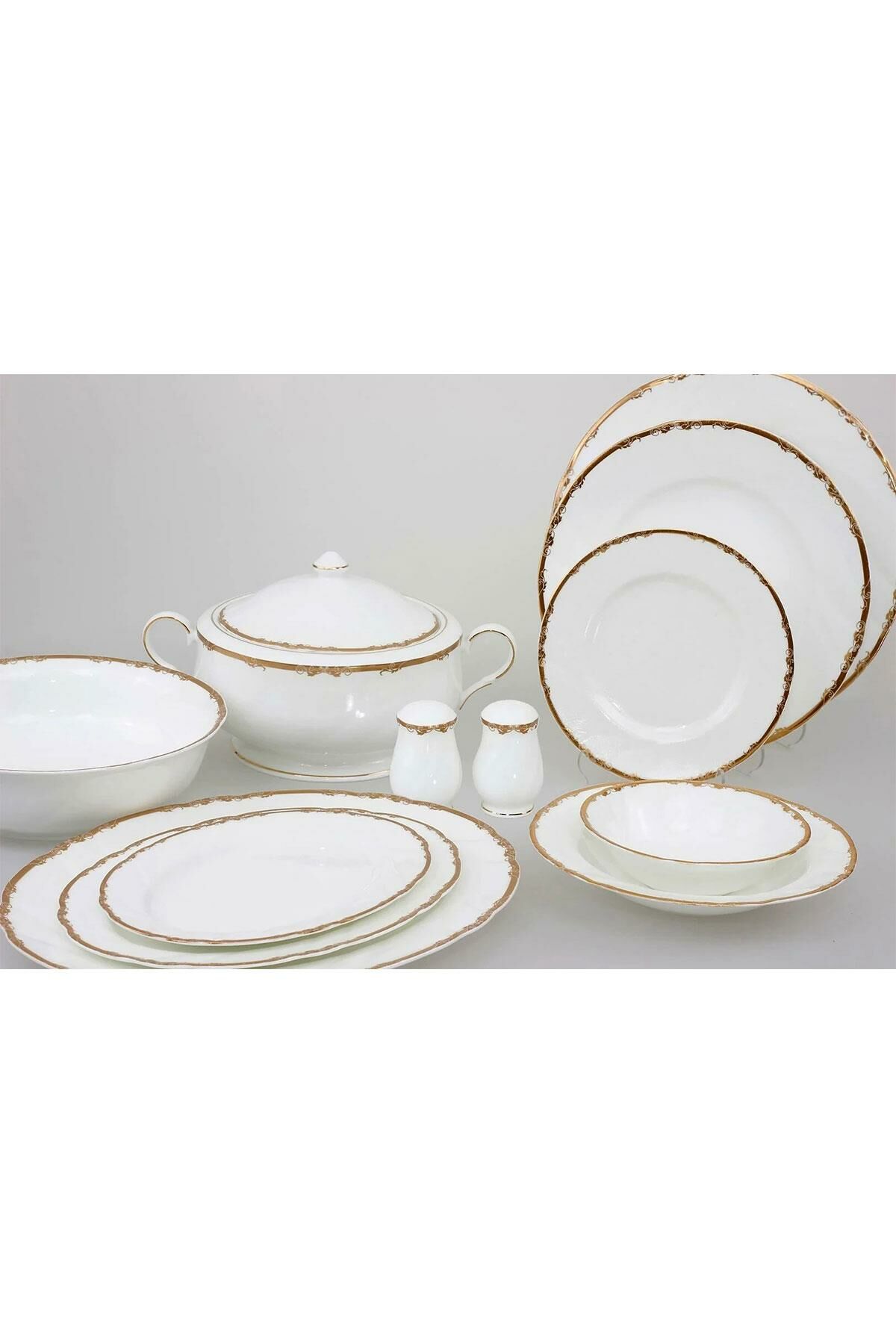 MICHELL GOLD 74PRC BONE CHINA YMK SET