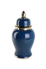 CUP WITH BLUE COVER 18x18x36cm