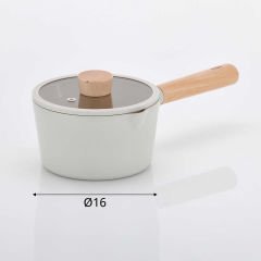 FİKA ALÜMİNYUM SÜT TAVASI CAM KAPAKLI 16CM