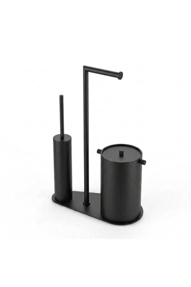 KOBOS Nova WC Set Çöp Kovası 5L Mat Siyah